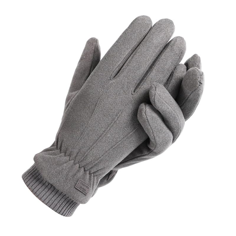 INOGIH Womens Winter Fleece-Lined Warm-Gloves - Soft Warm Touchscreen-Texting Gloves for Driving Cyling Cold Weather