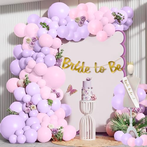 Image of Party Propz Bride to Be Decorations Kit - 39 Pcs Bachelorette Party Decor with Bride to Be Banner, Sash & Tiara, Balloons for Decoration, Bachelorette Party Decorations (Cardstock, Latex)