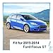 PENSUN Complete Front Bumper Cover Fit For 2013 2014 Ford Focus ST W/Grille Grill & Fog Lights