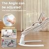 Baby Swing, Electric Infant Swing with Remote Control, 5 Speed Adjustable, Machine Washable Cushion, 5 Point Safety Harness, Bluetooth Music, Portable Baby Swing (Beige) #3