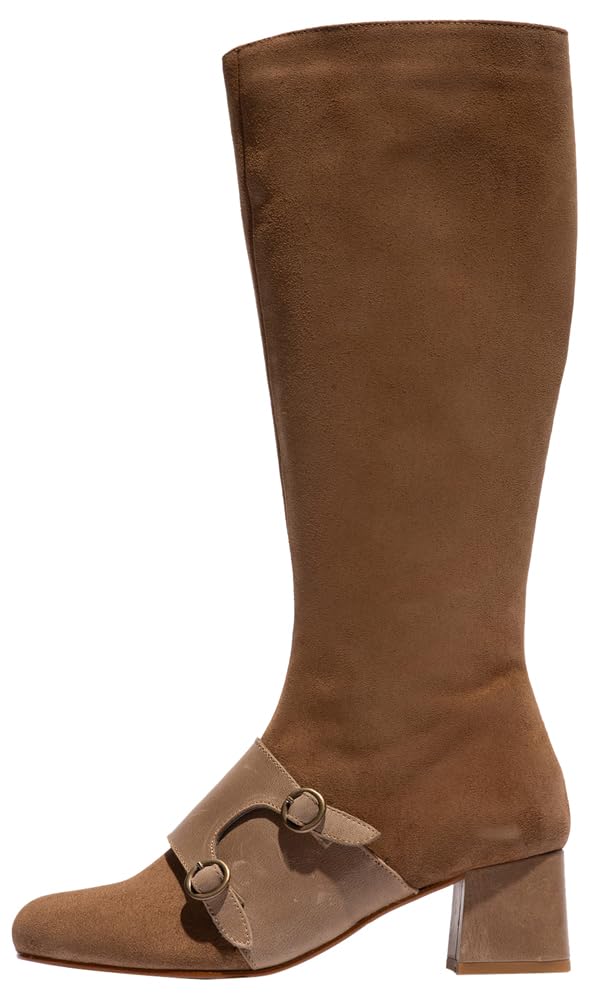 Fly London Women's SOFY168FLY Knee High Boot, Taupe, 8 UK