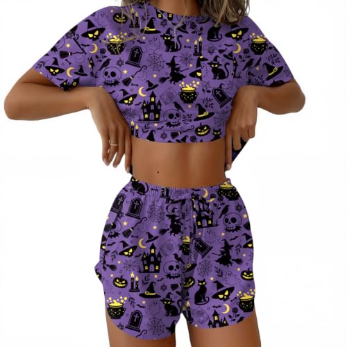 Image of Ekouaer Womens Pajama Sets Sexy Lounge Sets Side Split Short Pj Sets