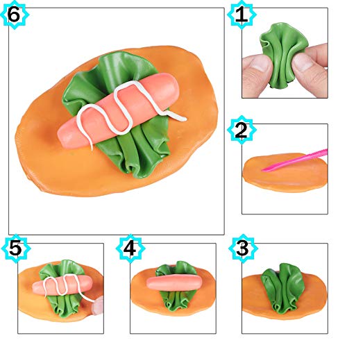 Polymer Clay Starter Kit 48 Colors Oven Bake Clay, DIY Molding Clay