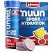 Nuun Sport: Electrolyte Tablets, Effervescent Hydration Supplement, Fruit Punch, Box of 4 Tubes (40 servings), Sports Drink for Replenishment of Essential Electrolytes Lost Through Sweat