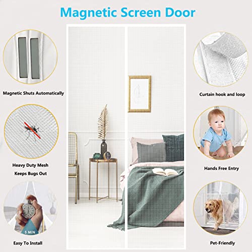 Zanzariera Magnetica per Porte,70x240cm(W*H)