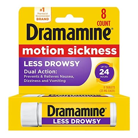Dramamine All Day Less Drowsy Motion Sickness Relief Cover