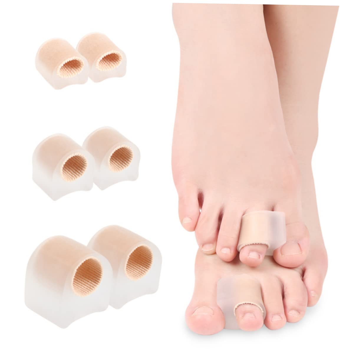 TOBBOMEY Multi-use Toe Separating Tools Reusable Toe Spacers Correctors for Men Women