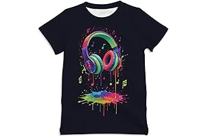 3D Graphic Marshmello Print T-Shirts for Kids Ages 7-14