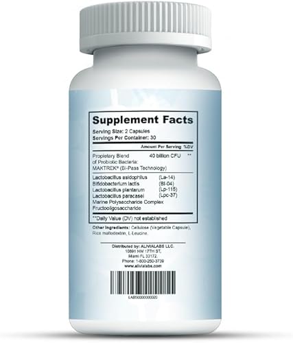 Miniatura 2 de MegaBiotics50- 40 mil millones, con 10 cepas probióticas, sin lácteos, soja y gluten, verificado por cepa, 60 cápsulas