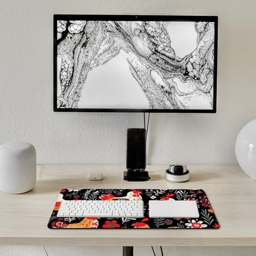 Mouse Pad Rooster Chickens Grande para Oficina y Gaming miniatura 7