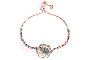 Anne's Lace Pressed Flower Gold Bracelet: A Timeless Botanical Charm on Your Wrist
