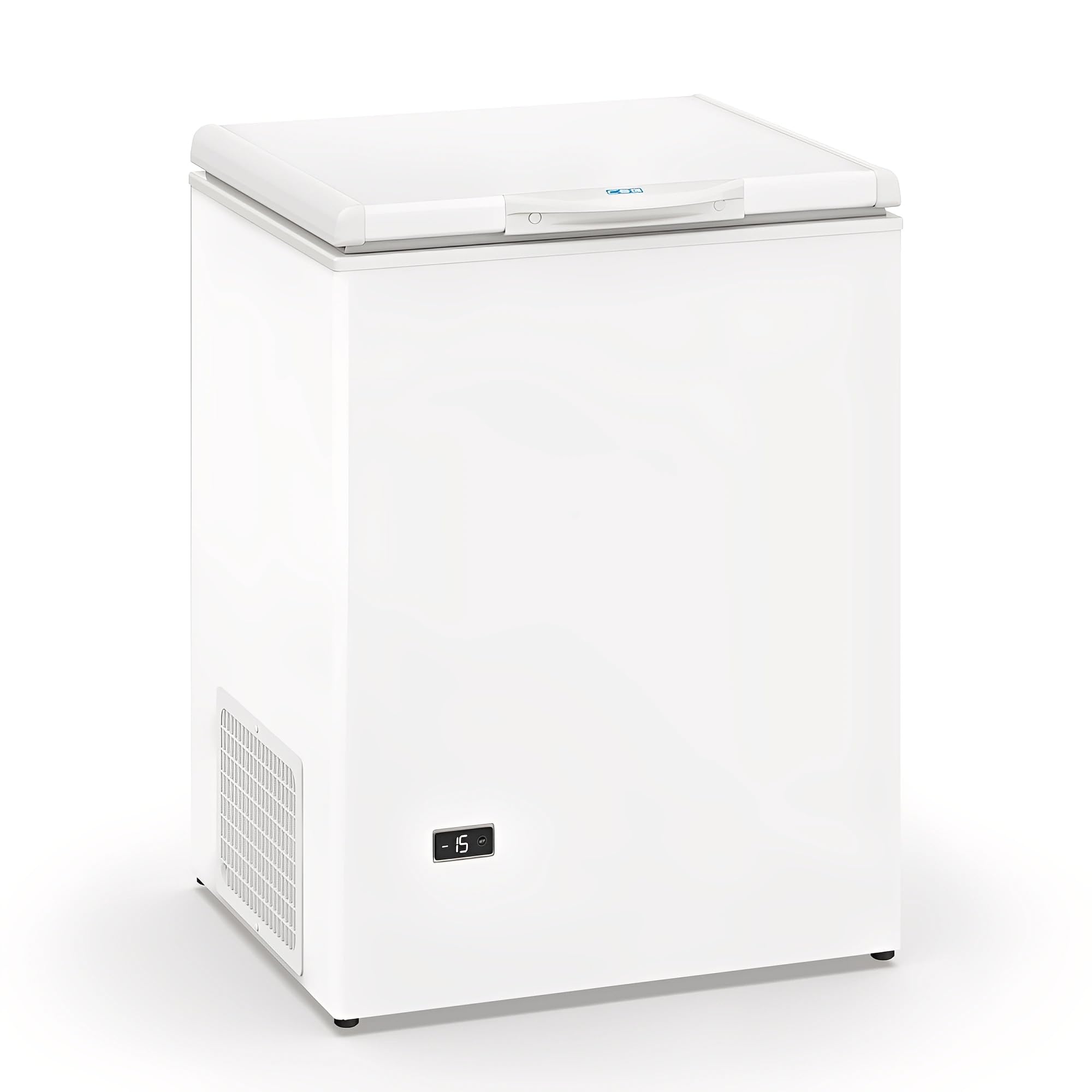 MBH - Arcón Congelador Industrial de 88 Litros con Puerta Abatible, Termostato Regulable, Cerradura y Aislamiento Eficiente para Cocina, Bar y Restaurante (600x530x835 mm)