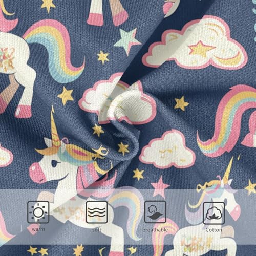Wusikd Cute Unicorns Girls' Underwear Cotton Girls Briefs Soft Toddler Underwear 2T3