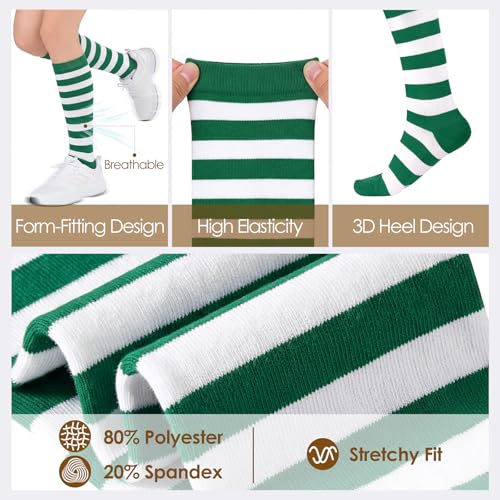 Image of American Trends Women's Knee High Socks, Novelty Holiday Printed Tall Tube Socks, Casual & Party Athletic Sports Stockings