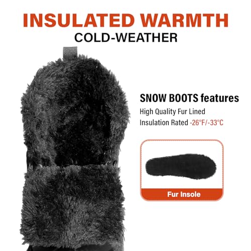 Mens Winter Barefoot Boots Insulated Warm 丨 Fur Lined Minimalist Snow Shoes 丨 Wide Toe Box + Drop Zero Sole2