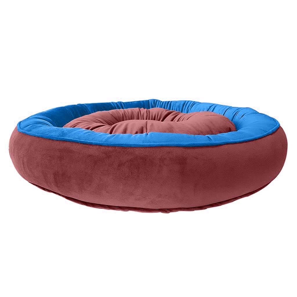 Cutepups (Small Size,Brown/Sky Color Round Shapes and Reversible Soft Velvet Dog Bed for Sleeping and Non-Slip Bottom Pet Bed for Dogs (B0CWDQ13BJ) Amazon Price History, Amazon Price Tracker
