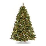 National Tree Company lit Artificial Christmas Tree | Includes Pre-Strung Multi-Color Lights and Stand | Winchester Pine-7.5 ft, 60X60X90, Green