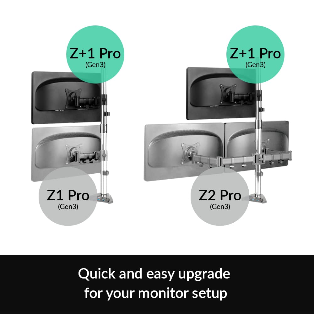 ARCTIC Z+1 Pro (Gen 3) - Extension Arm for an Additional Computer Monitor up to 34