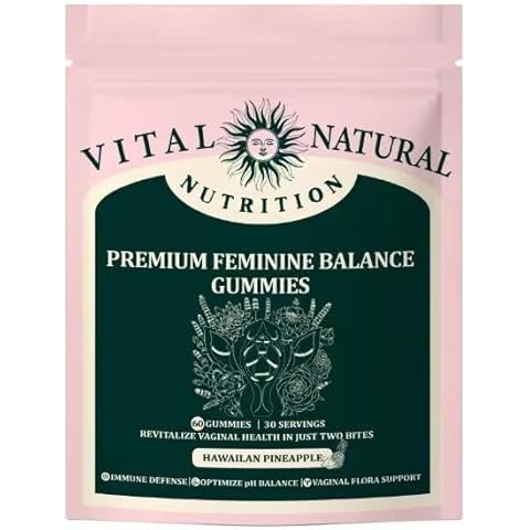 Ehvzno Feminine Balance Gummies,Premium PH Balance Feminine Gummies,Improve Immune, Promotion of Women's Health,Vegan, Gluten-Free, Hawaiian Pineapple Flavor Cover