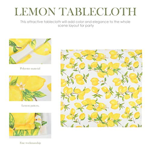 Nappe citron imperméable en polyester de qualité supérieure pour table - 6