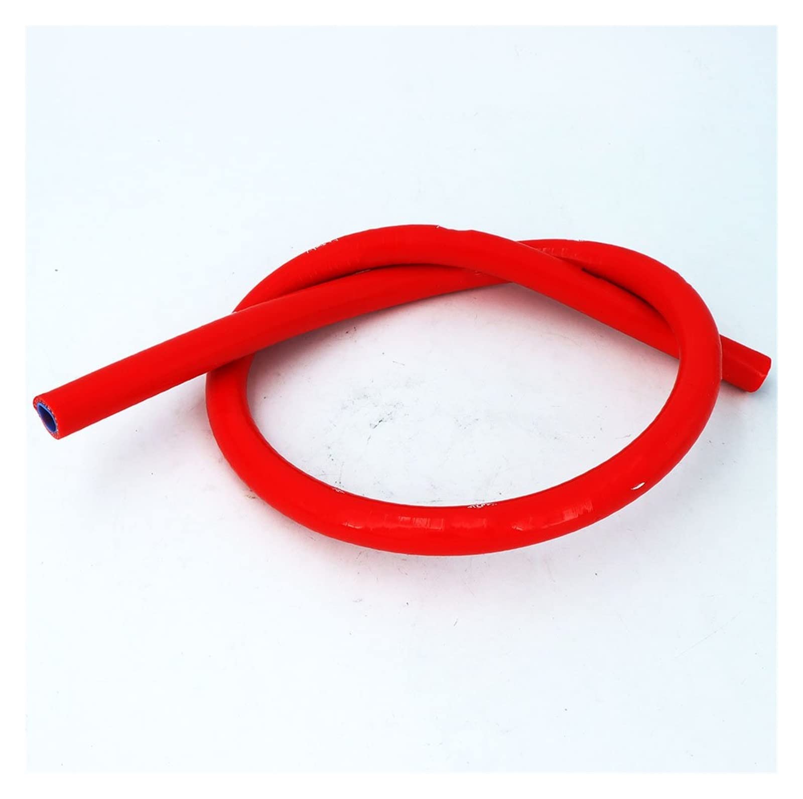 Intake Hose Pipe ID 6.5mm 8mm 10mm 12mm Straight Silicone Coolant Hose 1 Meter Length Intercooler Pipe(Red 8mm)