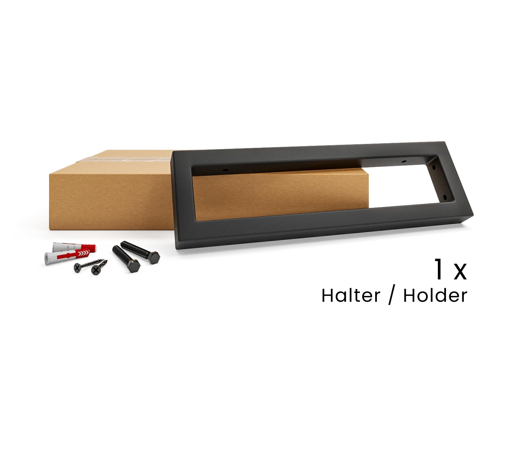 HEVVA Dubbele wastafelhouder 20/25/30/35/40/45 cm | LAHN | Opzet- wastafelhouder, heavy duty drager, wandconsole, wastafelplaat onderbouw | (set van 2 - wit, 45 cm