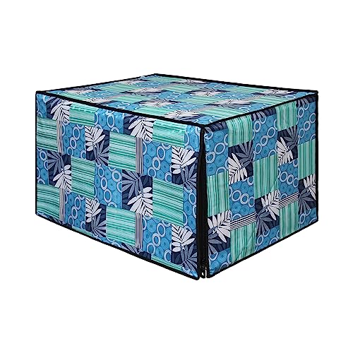 Image of DREAM KING Stylish Design & Printed Microwave Oven Cover Full Closure |waterproof & Dustproof Oven Cover Suitable for All Models - Multicolour SA43