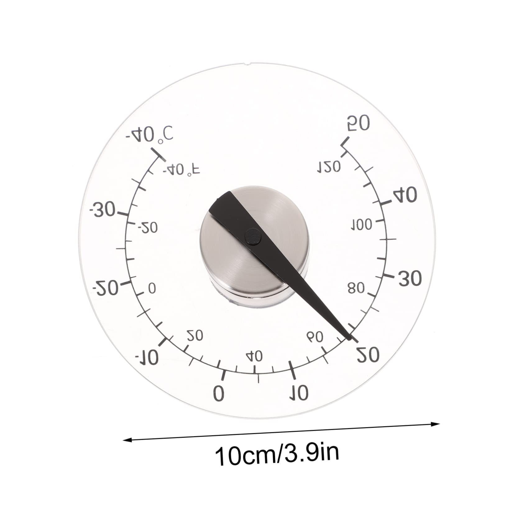GALPADA Self Adhesive Window Thermometer Dial for Use No Battery Needed Easy Installation for Home and Garden Temperature Monitoring