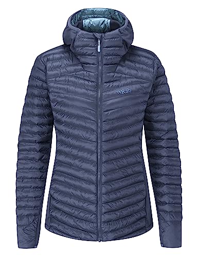 RAB Women's Cirrus Flex 2.0 Synthetic Insulated Hoody for Hiking, Climbing, & Skiing - Deep Ink - Small