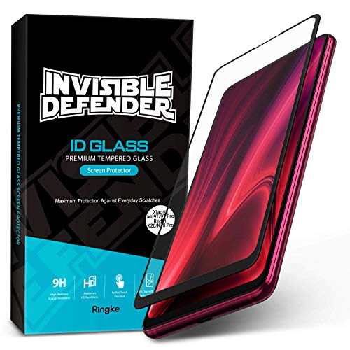 Ringke Invisible Defender Full Coverage Tempered Glass Designed for Xiaomi Mi 9T Screen Protector, Mi 9T Pro, Xiaomi Redmi K20, K20 Pro Screen Protector (2019)