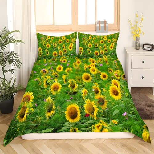 Parure de lit tournesol 160x200 pour illuminer votre chambre avec style - 3