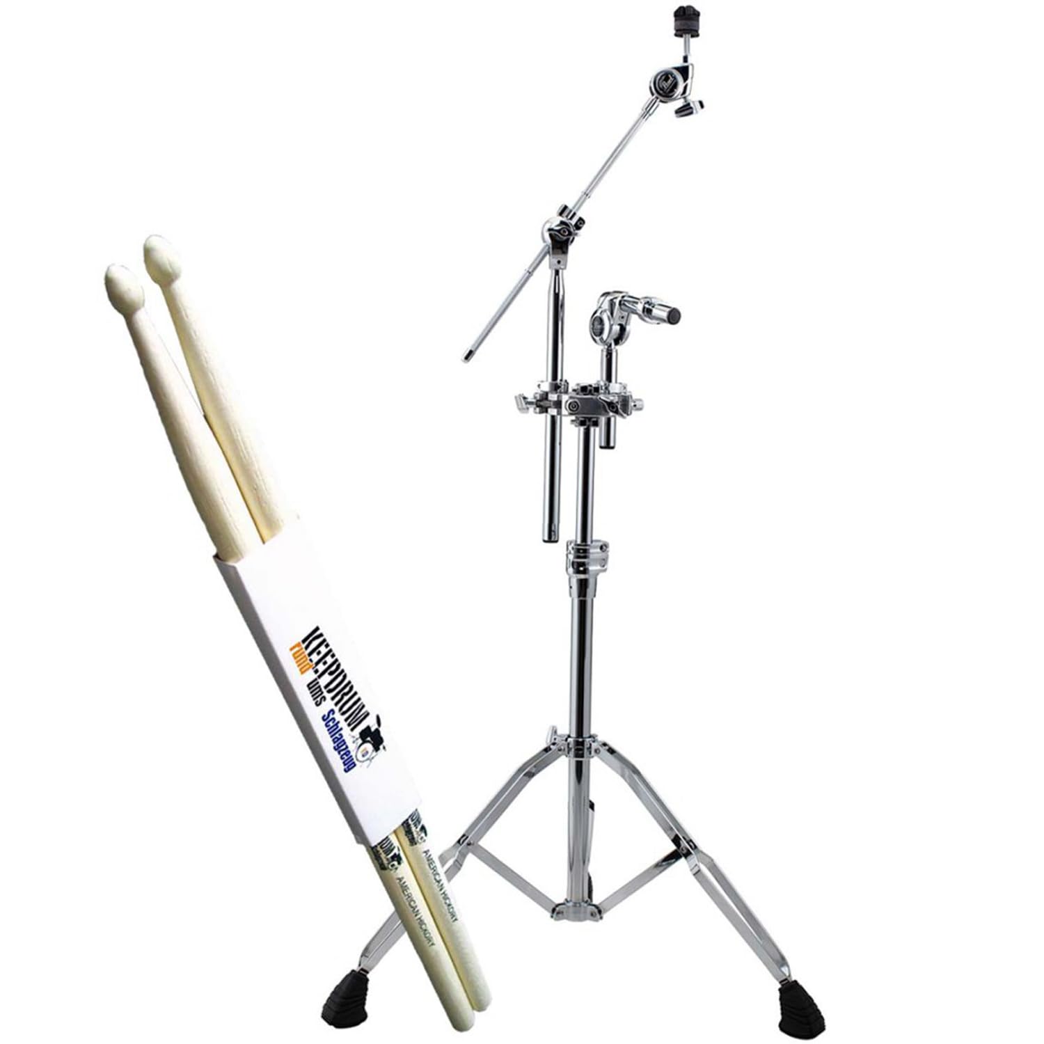 Pearl TC-1030B - Soporte para platillos con horca y baquetas keepdrum