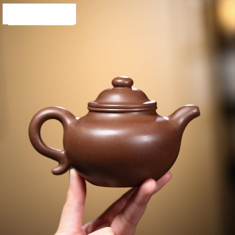 Czajniczek 270 ml czajniczek z fioletowej gliny ręcznie robiony garnek surowa ruda fioletowe błoto zaparzacz do herbaty czajnik chiński Zisha zestaw do herbaty dzbanki do kawy zaparzacz do herbaty