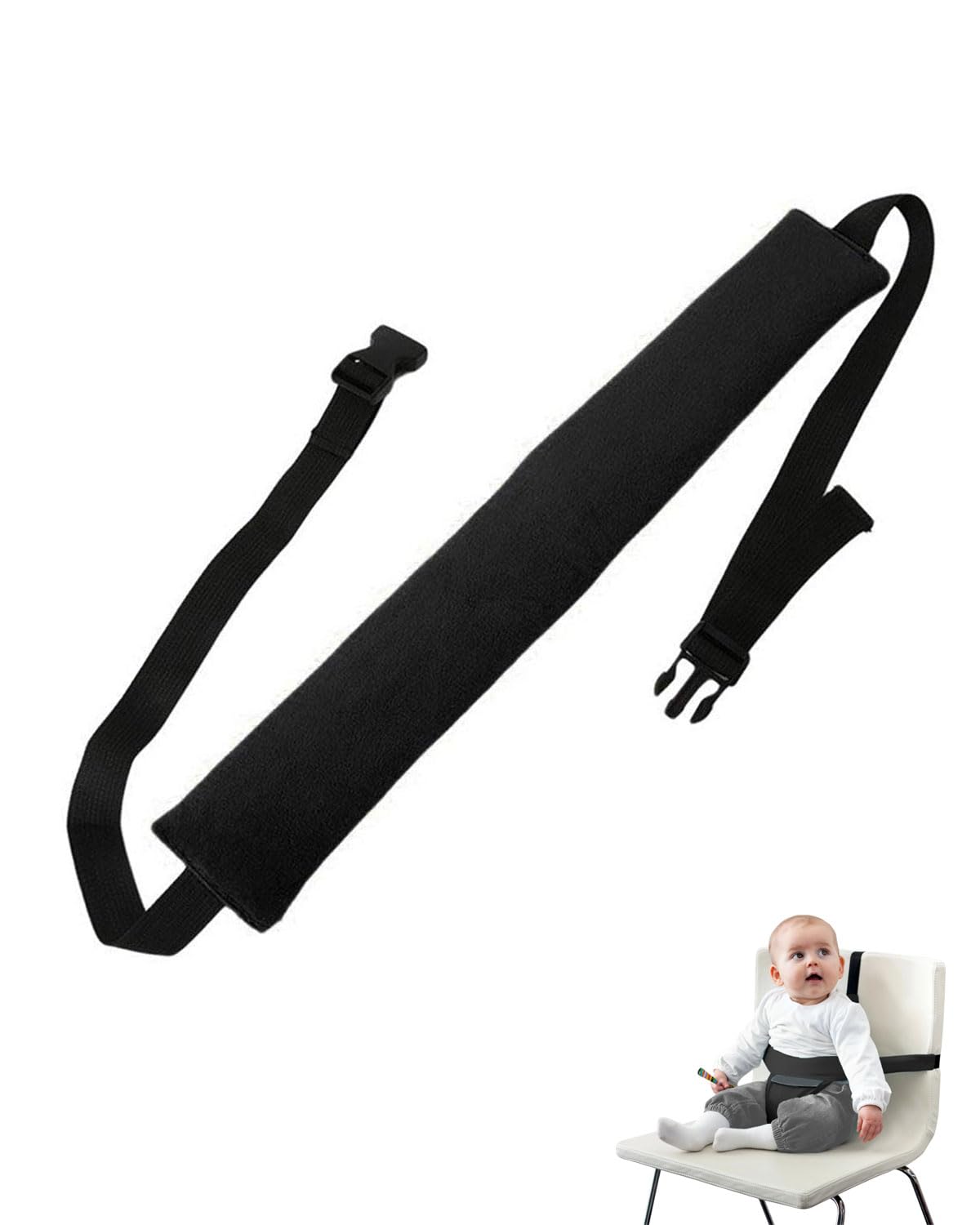 Cinture Seggiolone Pappa Universale, Cinturino Sicurezza,Bretelle e cinture per passeggino,Clip Cinghia Seggiolino, Adatto per Sdraietta Neonati, Sedie e Carrelli