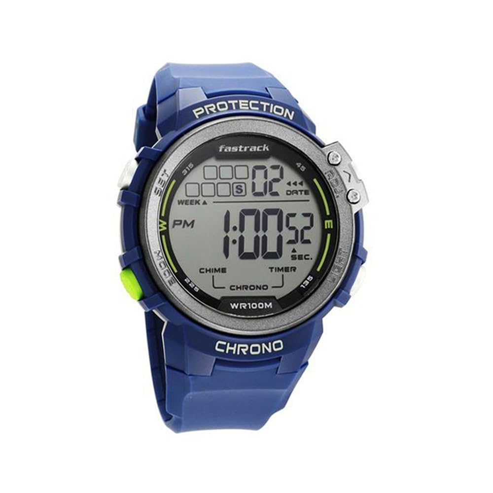 Fastrack Plastic Men 48 Mm Streetwear 2.0 Grey Dial Plastic Digital Watch - 38068Pp02, Bandcolor-Blue (B0C6FJY2JD) Amazon Price History, Amazon Price Tracker
