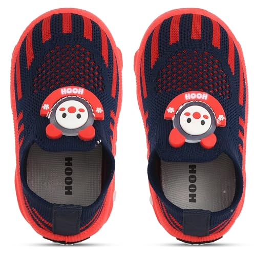 Image of HOOH Baby Walking Shoes with Whistle Sound, Slip-on Knit Breathable Shoes for Baby Boys & Girls Upto 0 Months to 24 Months