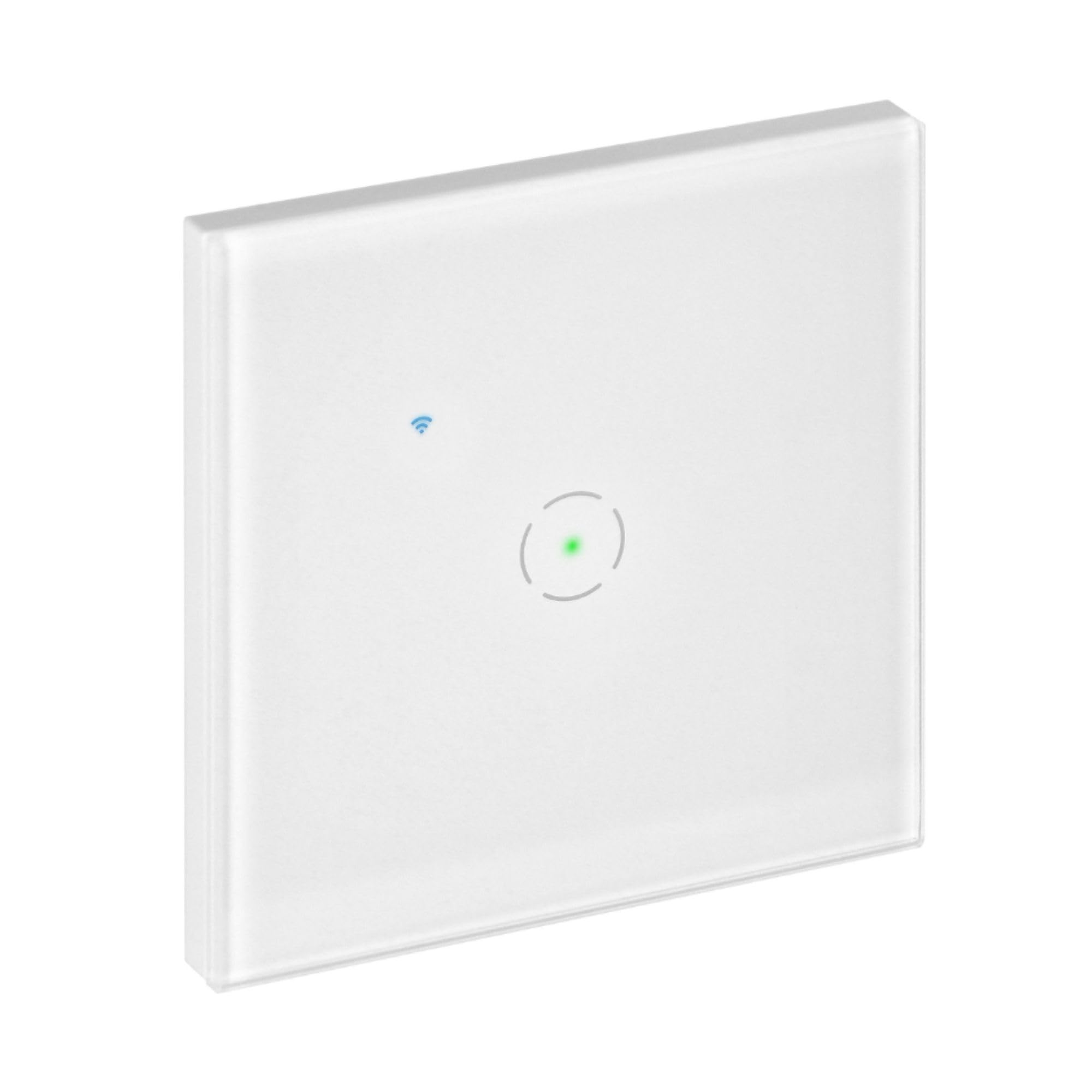 Interruptor Inteligente Tuya Smart Home Interruptor Wifi para Pared - Interruptor Luz Pared Compatible con Alexa y Google Assistant Control Remoto (Blanco)