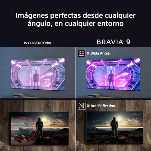 Sony BRAVIA 9 QLED XR, Mini LED 65 Pulgadas 4K HDR Google Smart TV, Funciones Gaming para PlayStation 5, IMAX Enhanced, Dolby Vision Atmos, Chromecast, AirPlay, 120Hz 65XR90, 85", Negro - imagen 7