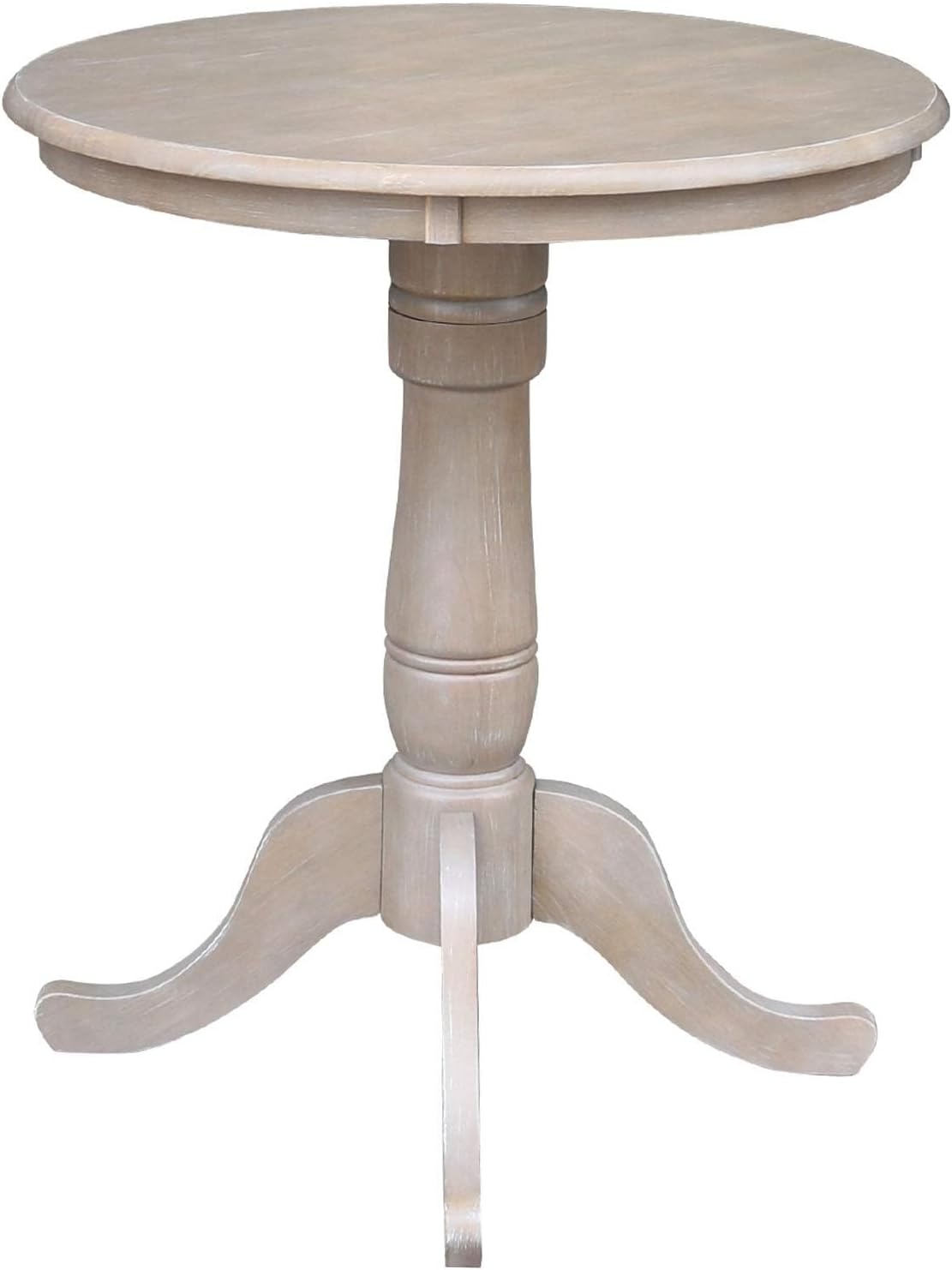 IC INTERNATIONAL CONCEPTS 30" Round Top Pedestal Table - 34.9" H