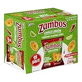 Zambos Chile Limón Plantain Chips, 1 oz – Crunchy Snack, Gluten Free – Bold...