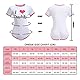 LittleForBig Baumwolle Strampler Onesie Pyjamas Bodysuit - I love Daddy Muster Rosa XL