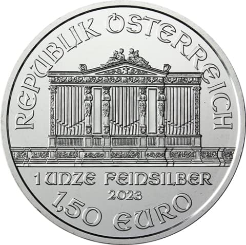 Preisvergleich Produktbild Silbermünze 1 Unze, 2023, AnlageMünzen, incl Münzkapsel, Neuware (Wiener Philharmoniker)