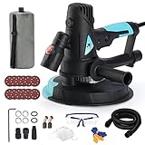 AYA-TECH Drywall Sander, 720W 6A Electric Handled Drywall Sander with Vacuum, 5 Variable Speed 1200-