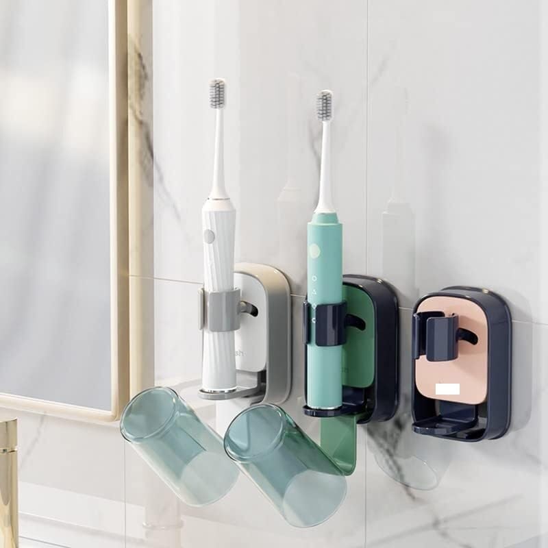 Porte-brosse à dents électrique au design minimaliste rose - 7