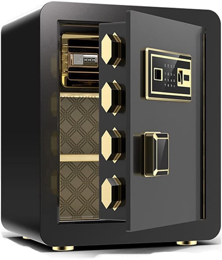 Security Home Safe with Document Bag, Digital Keypad LCD Display Inner Cabinet Box