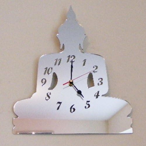 Super Cool Creations Buddha Clock Mirror 40cm x 27cm