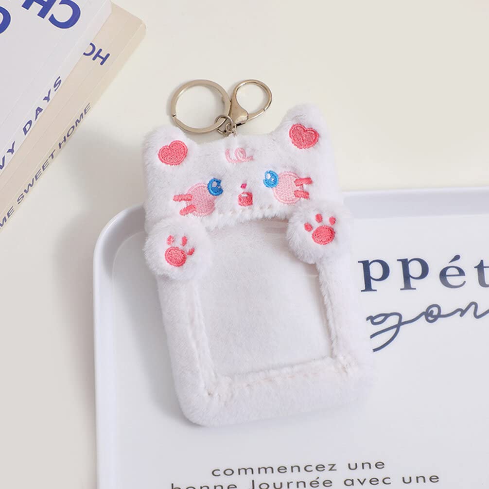 Kisangel 5.3 Inch Plush Card Holder with Detachable Keychain - Image 4
