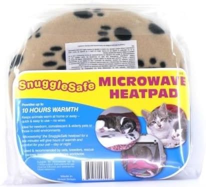 SnuggleSafe Heating Pad with Pet Bowl | Microwavable Pet Warmer Pad, Animal Heating Pads | Collapsible Bowl | 2 Pack