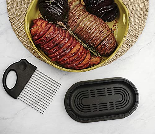 RSVP International Hasselback Potato Guide, One size, Black - Thumbnail 6