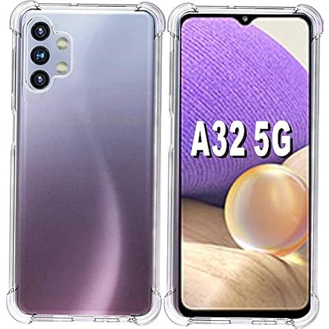 Folmeikat Samsung Galaxy A32 5G Phone Case, Shockproof Crystal Clear Hard Bumper Slim Protective Phone for Samsung A32 5G Phone Case 6.5" Clear Cover